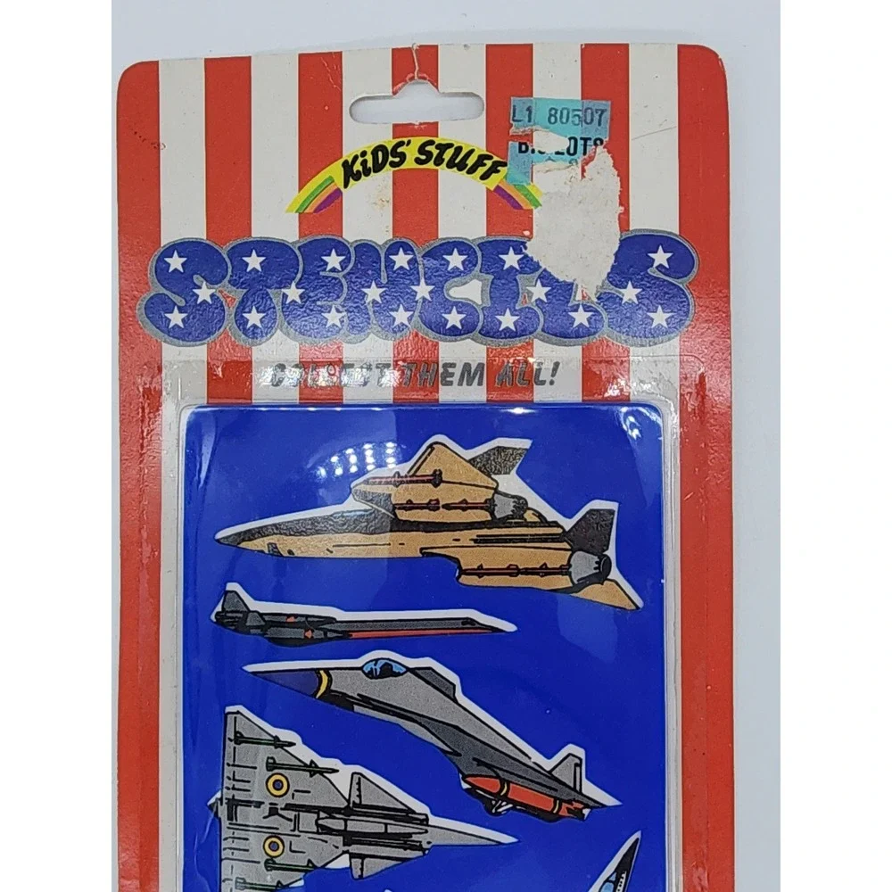 Vintage 90s Kids Stuff Stickers 3 Packs Military Fighter Jets Helicopters 9104